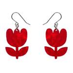 Erstwilder - Fan Favourites - Tulip Drop Earrings - Red