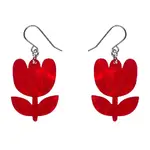 Erstwilder - Fan Favourites - Tulip Drop Earrings - Red