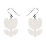 Erstwilder - Fan Favourites - Tulip Drop Earrings - White