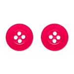 Erstwilder Arts & Crafts - Button Stud Earrings - Pink