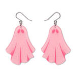 Erstwilder - Midnight Mischief - Ghostie Drop Earrings - Pink