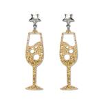 Erstwilder - Celebrations - Champagne Bubbles Drop Earrings - Gold