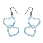 Erstwilder - Celebrations - Heart Rings Drop Earrings - Blue