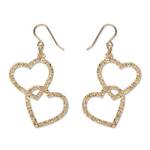 Erstwilder - Celebrations - Heart Rings Drop Earrings - Gold