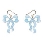 Erstwilder - Celebrations - Bows Drop Earrings - Blue