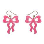 Erstwilder - Celebrations - Bow Drop Earrings - Pink