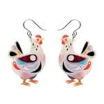 Erstwilder - Pete Cromer Easter - Clara the Chicken Drop Earrings