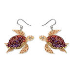 Erstwilder - The Rarest Kind - Hawksbill Turtle Drop Earrings
