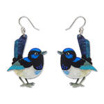 Erstwilder - Royal Botanic Gardens Victoria - Superb Fairy Wren Drop Earrings