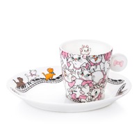 English Ladies Aristocats - Espresso Cup and Saucer