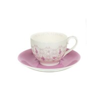 English Ladies Sleeping Beauty - Aurora - Colour Story Cup And Saucer - Tea Set