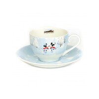 English Ladies Mickey and Minnie Mouse Winter - Cup And Saucer - Tea Set