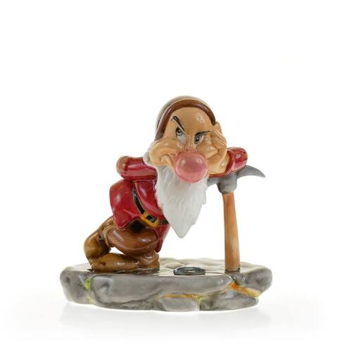 English Ladies Snow White and the Seven Dwarfs - Diamond Mine Grumpy Figurine