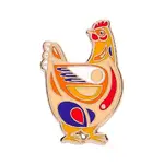 Erstwilder - Pete Cromer Easter - Bessie the Chicken Enamel Pin