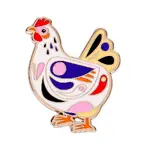 Erstwilder - Pete Cromer Easter - Clara the Chicken Enamel Pin