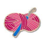 Erstwilder Arts & Crafts - Hooked on Crochet Enamel Pin