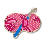 Erstwilder Arts & Crafts - Hooked on Crochet Enamel Pin