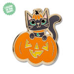 Erstwilder - Midnight Mischief - Cat O'Lantern Enamel Pin