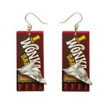 Erstwilder - Willy Wonka - Winning Wonka Bar Drop Earrings