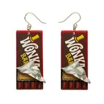 Erstwilder - Willy Wonka - Winning Wonka Bar Drop Earrings