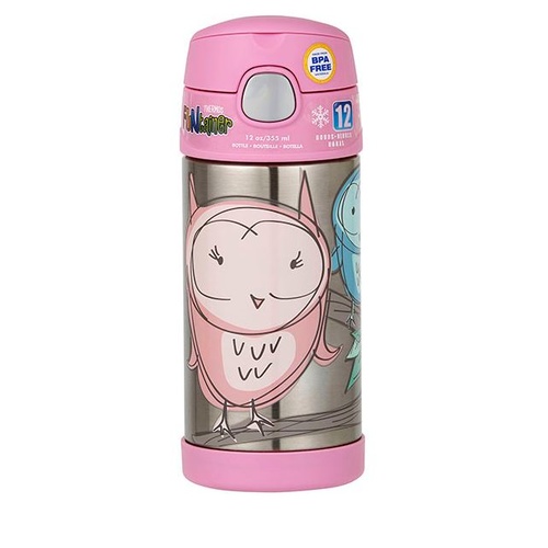 Thermos Funtainer Drink Bottle 355ml Owls