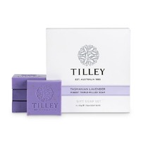 Tilley Fragranced Vegetable Soap Gift Set 4 x 50g - Tasmanian Lavender