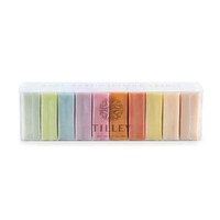 Tilley Fragranced Vegetable Soap Gift Set 10 x 50g - Marble Rainbow