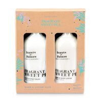 Scents of Nature by Tilley Christmas Limited Edition Wash & Lotion Duo Pack - Fragrant Sweet Pea