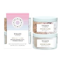 Tilley Limited Edition Body Souffle & Bath Salts Gift Set - Fete Des Tulipes