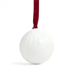 Wedgwood Festive Fluted White China Hanging Ornament