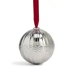 Wedgwood Festive Fluted Silver Coated Hanging Ornament