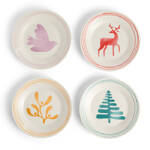 Royal Doulton Christmas 1815 Mixed Colours Plate 4 Piece Set