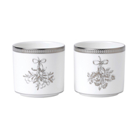 Wedgwood Winter White Set of 2 Christmas Votives