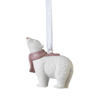 Wedgwood 2021 Baby's First Pink Hanging Ornament