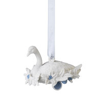 Wedgwood 2021 Seven Swans Swimming Hanging Ornament