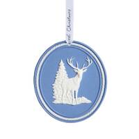 Wedgwood Cameo Reindeer Hanging Ornament