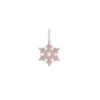 Wedgwood Christmas Snowflake Hanging Ornament - Pink