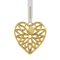 Waterford Golden Heart Hanging Ornament