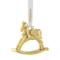Waterford Golden Rocking Horse Hanging Ornament