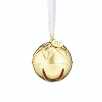 Waterford Golden Sleigh Bell Hanging Ornament