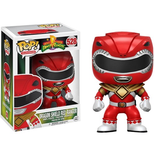Pop! Vinyl - Power Rangers - Red Ranger Dragon Shield US Exclusive