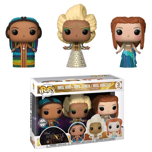 Pop! Vinyl - Disney A Wrinkle in Time - Mrs Who, Mrs Which & Mrs Whatsit US Exclusive 3-Pack