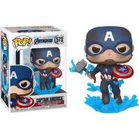 Pop! Vinyl - Marvel Avengers 4: Endgame - Marvel Captain America with Mjolnir Bobble-Head