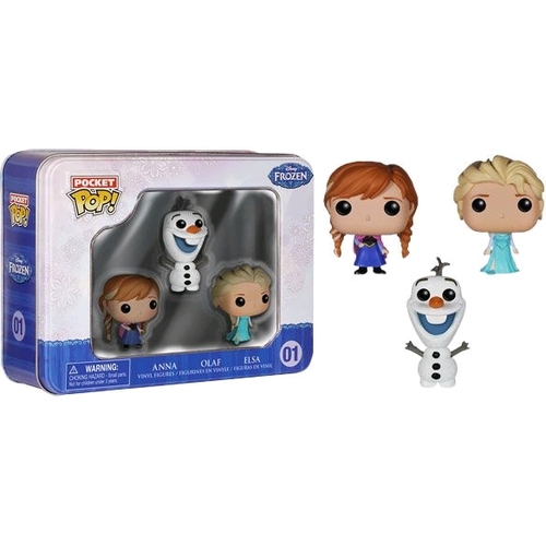 Pop! Vinyl - Disney Frozen - Elsa, Anna & Olaf Pocket 3-Pack Tin