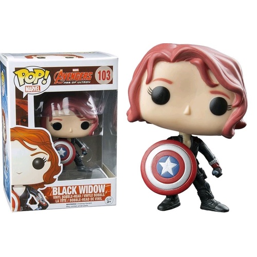 Pop! Vinyl - Avengers 2: Age of Ultron - Black Widow with Shield US Exclusive