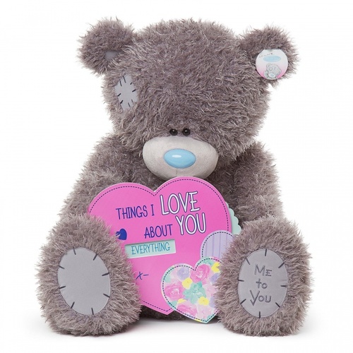 Tatty Teddy Me to You Bear - XLarge Things I Love About You with Spinning Heart