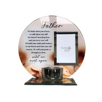 Glass Remembrance Photo Frame - Father