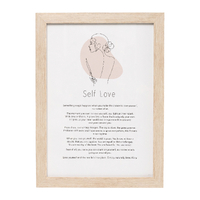 Splosh Gift Of Words plaque - Self Love