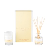 Palm Beach Collection Mini Candle & Reed Diffuser Gift Set - Coconut & Lime