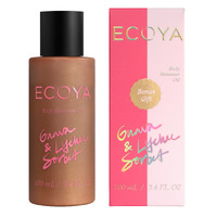 Ecoya Body Shimmer Oil - Guava & Lychee Sorbet 100ml